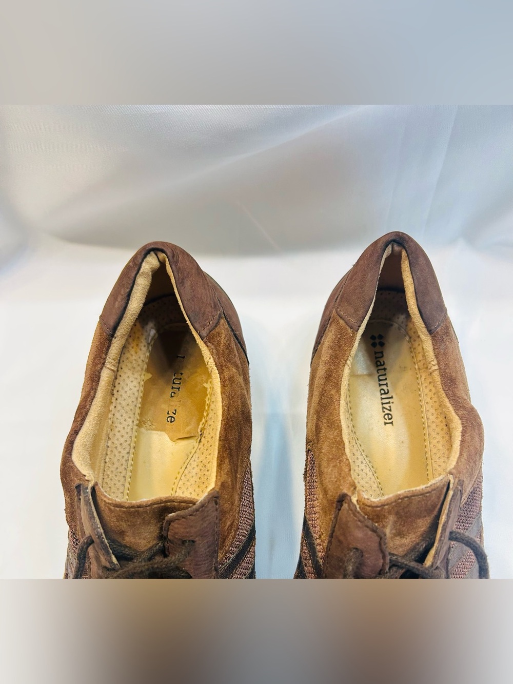 1990 Vintage Naturalizer Brown Suede Lace-Up Athletic/Casual Shoes - Picture 4 of 9
